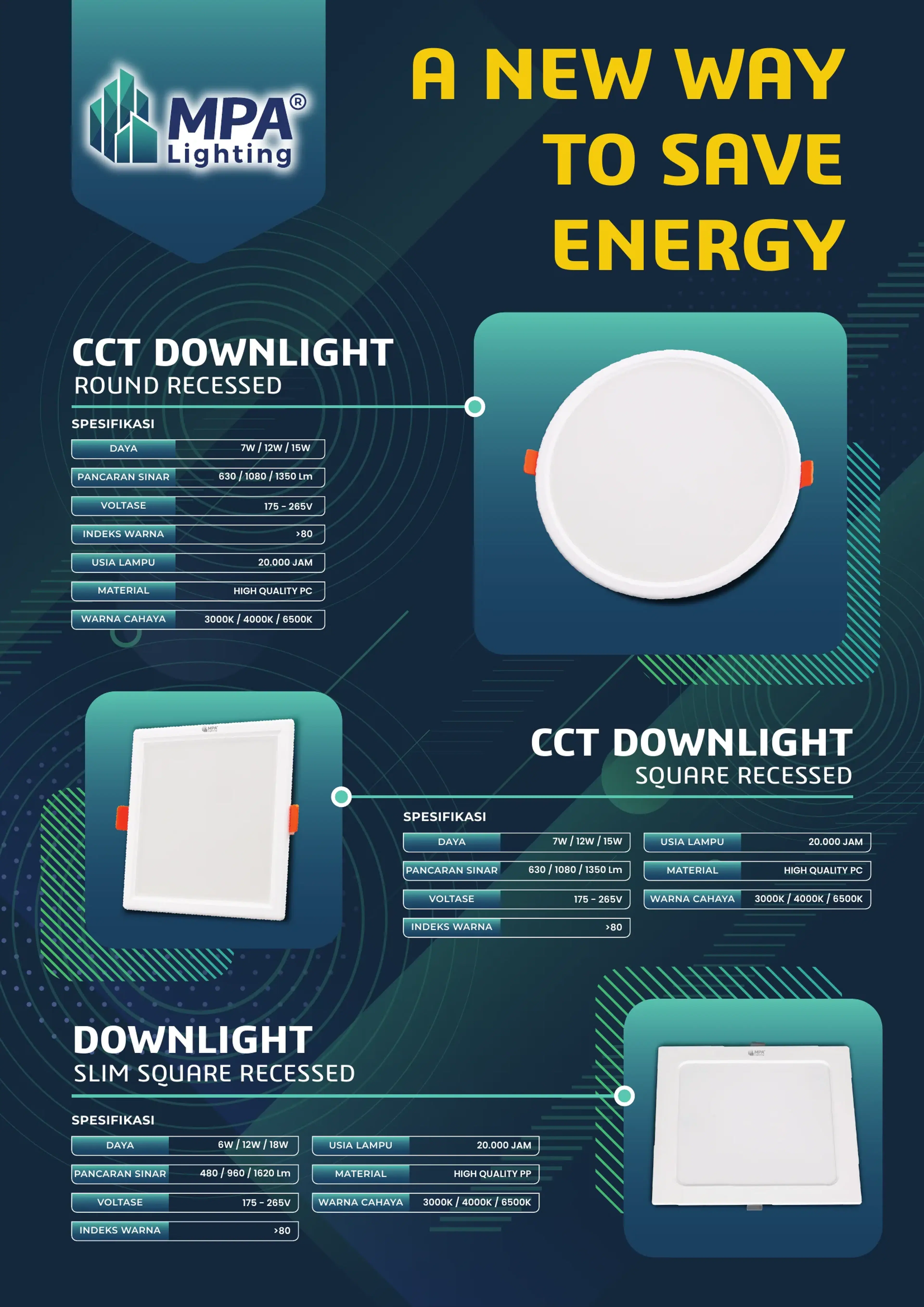Katalog Brosur Downlight MPA - Lampu Jakarta