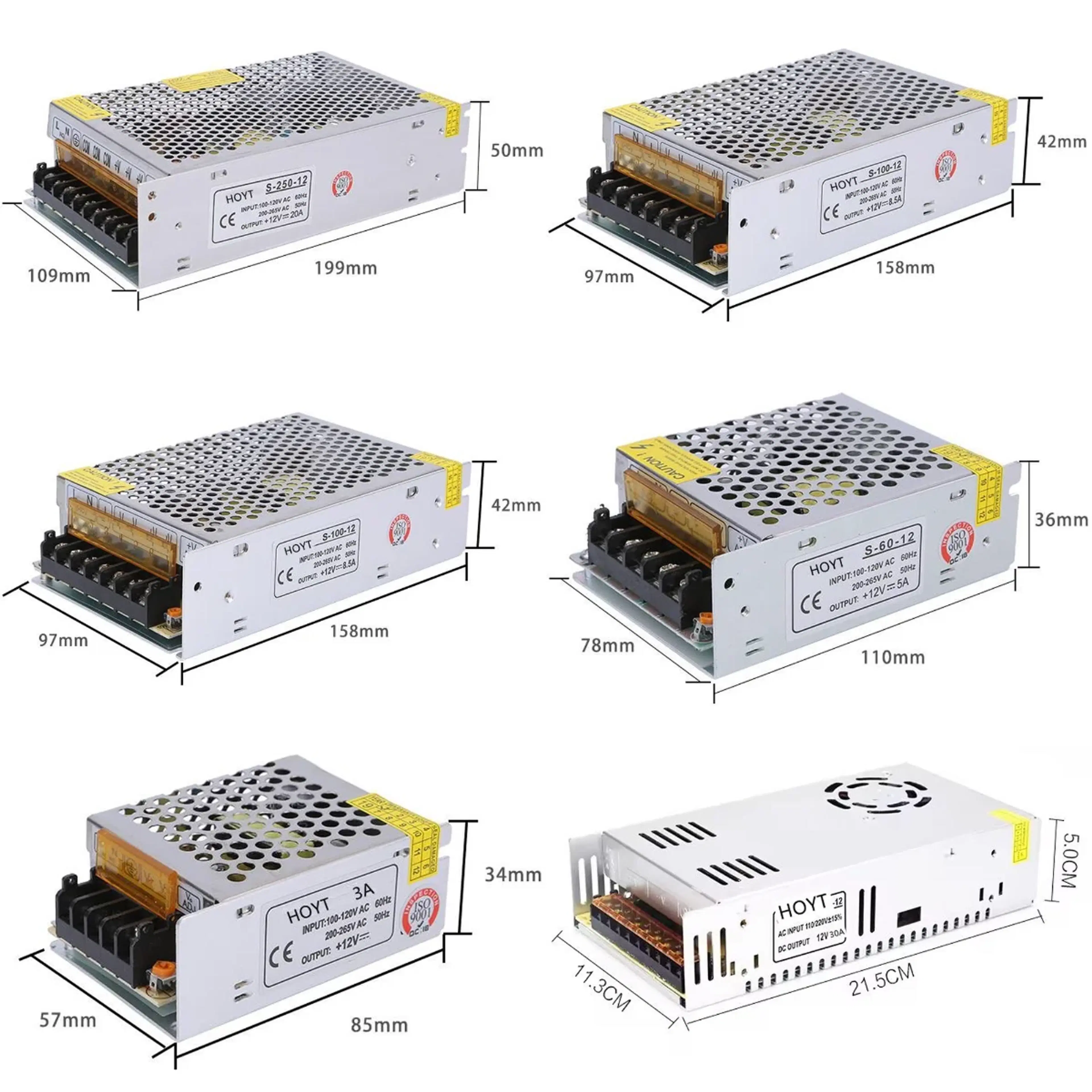 Power Supply 3A 5A 8.5A 10A 20A 30A