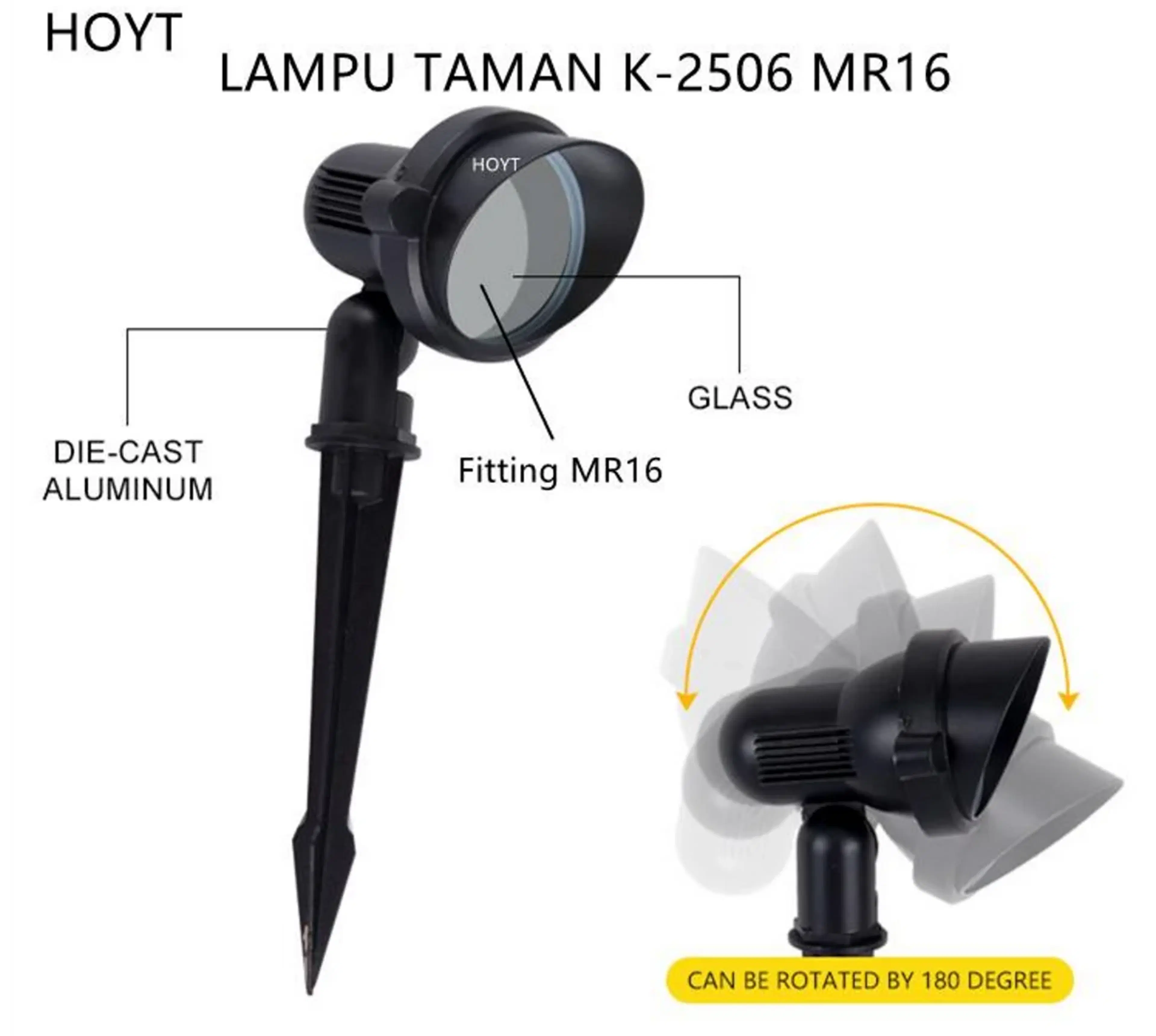 LAMPU TAMAN K-2506 MR16