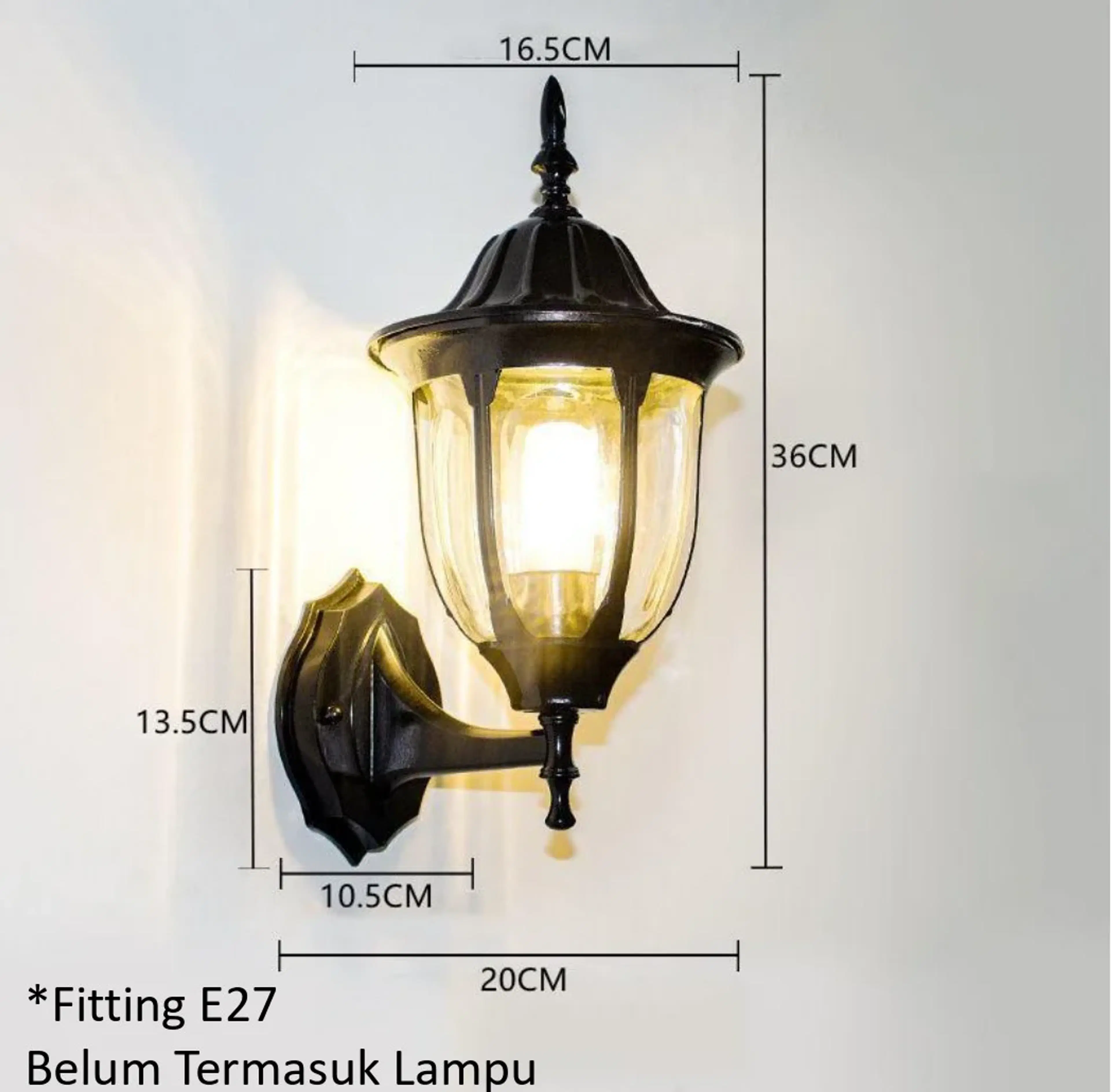 LAMPU Dinding HTPR590 BK AB
