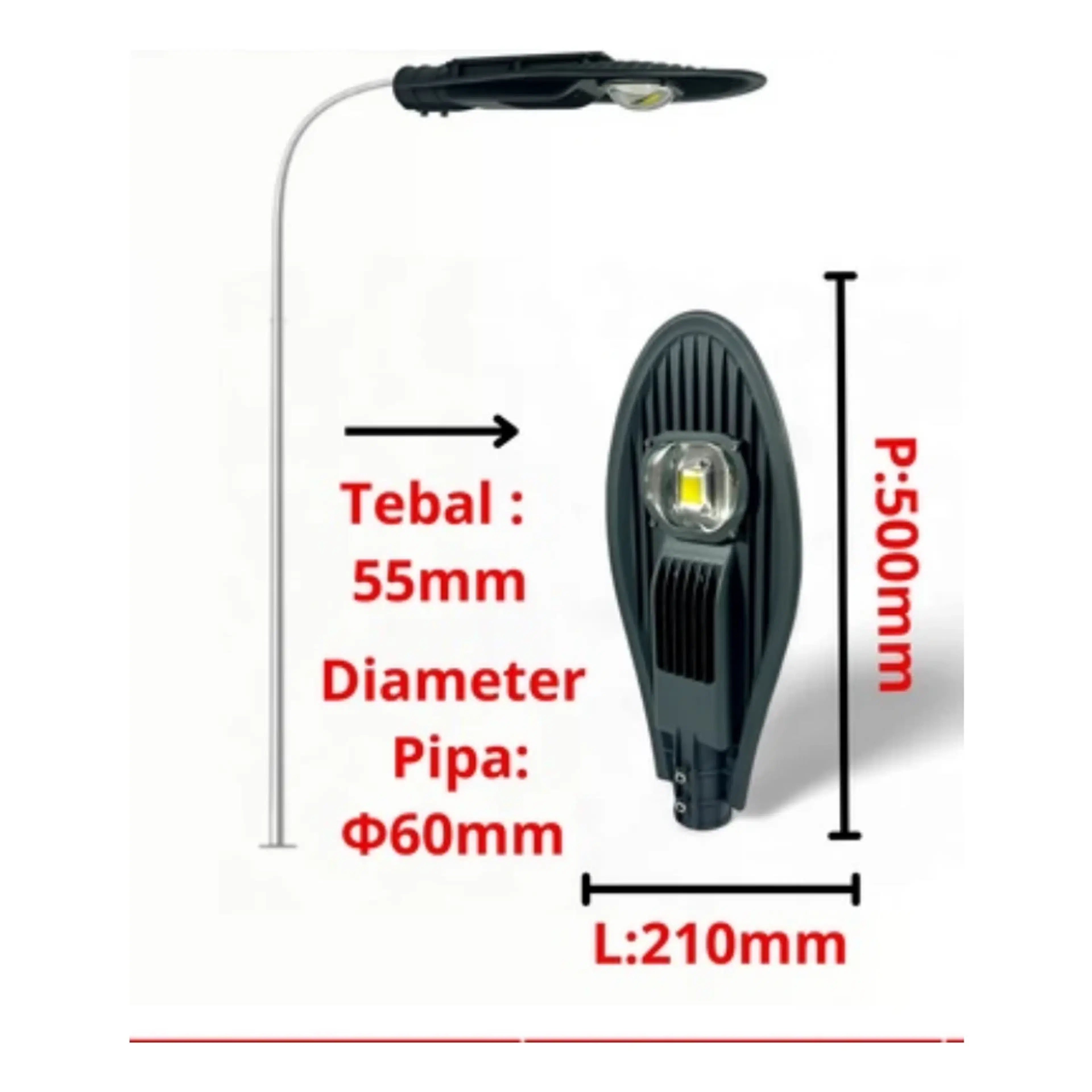 Lampu Jalan LED AP-8117 COB - Image 2
