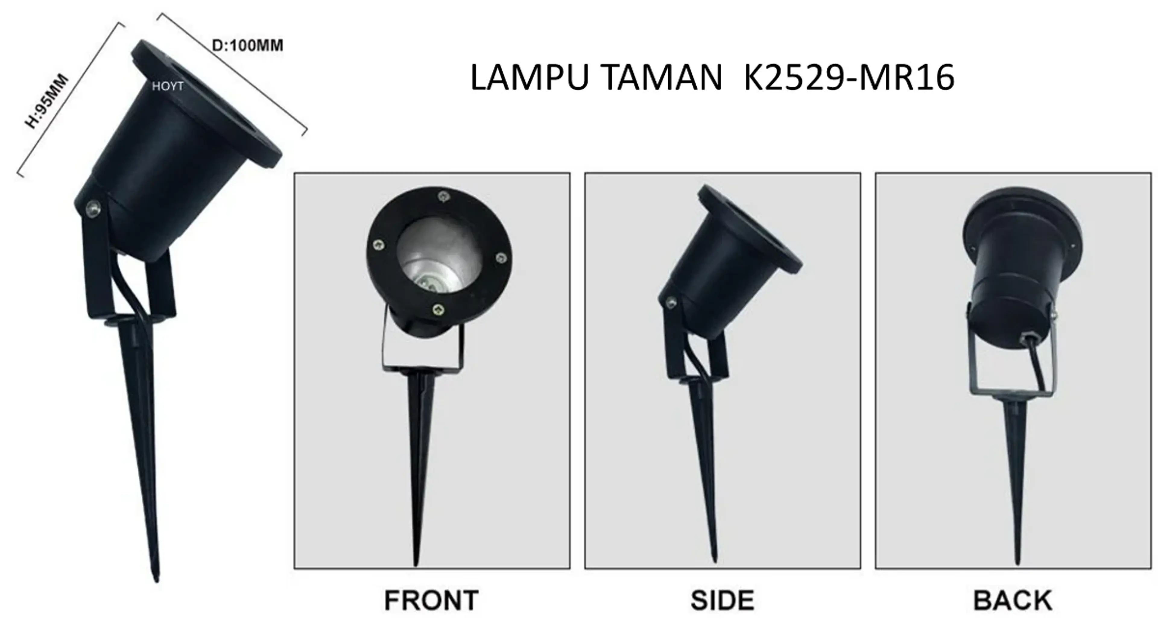 LAMPU TAMAN K2529-MR16