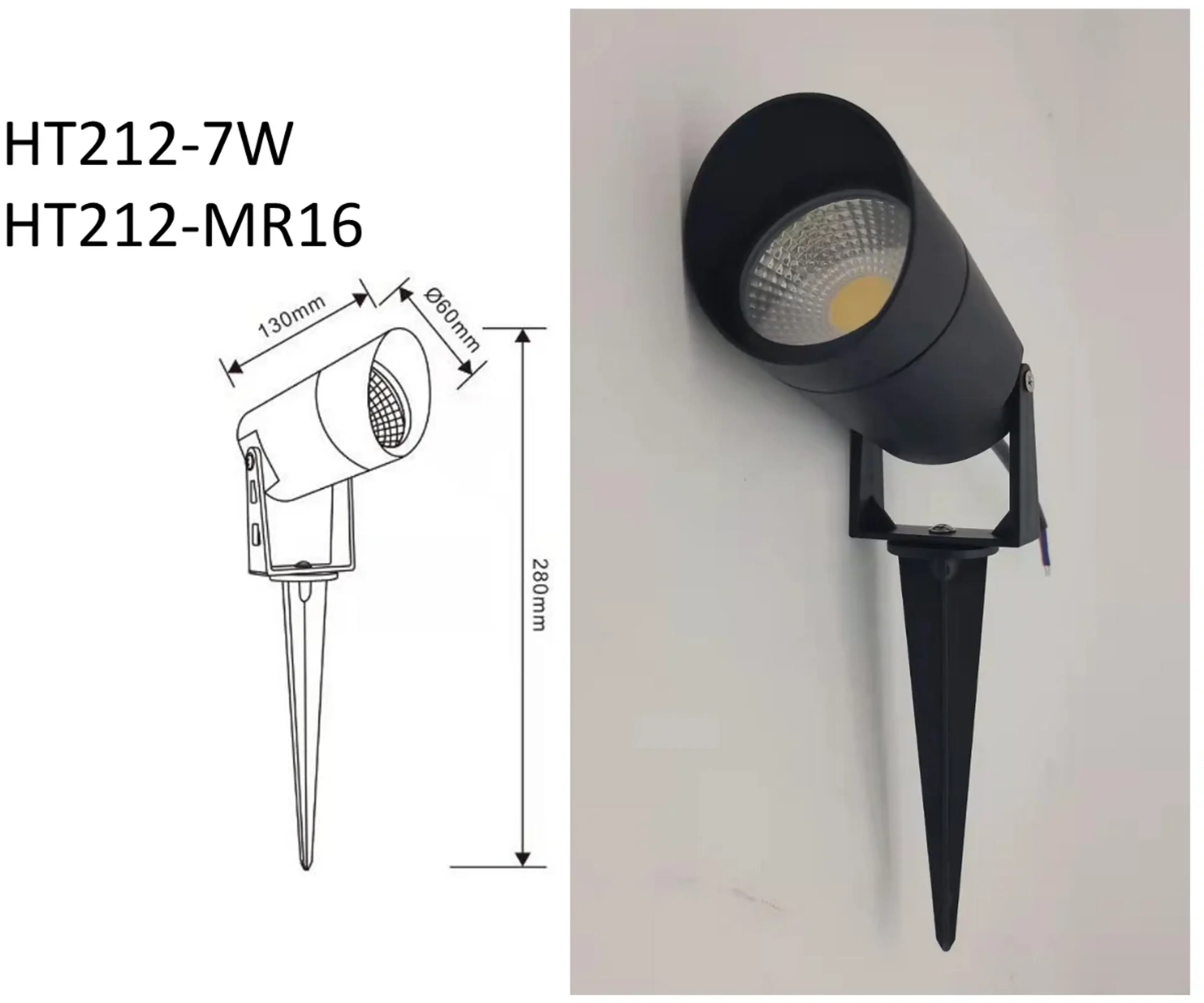 LAMPU TAMAN HT212-7W-MR16