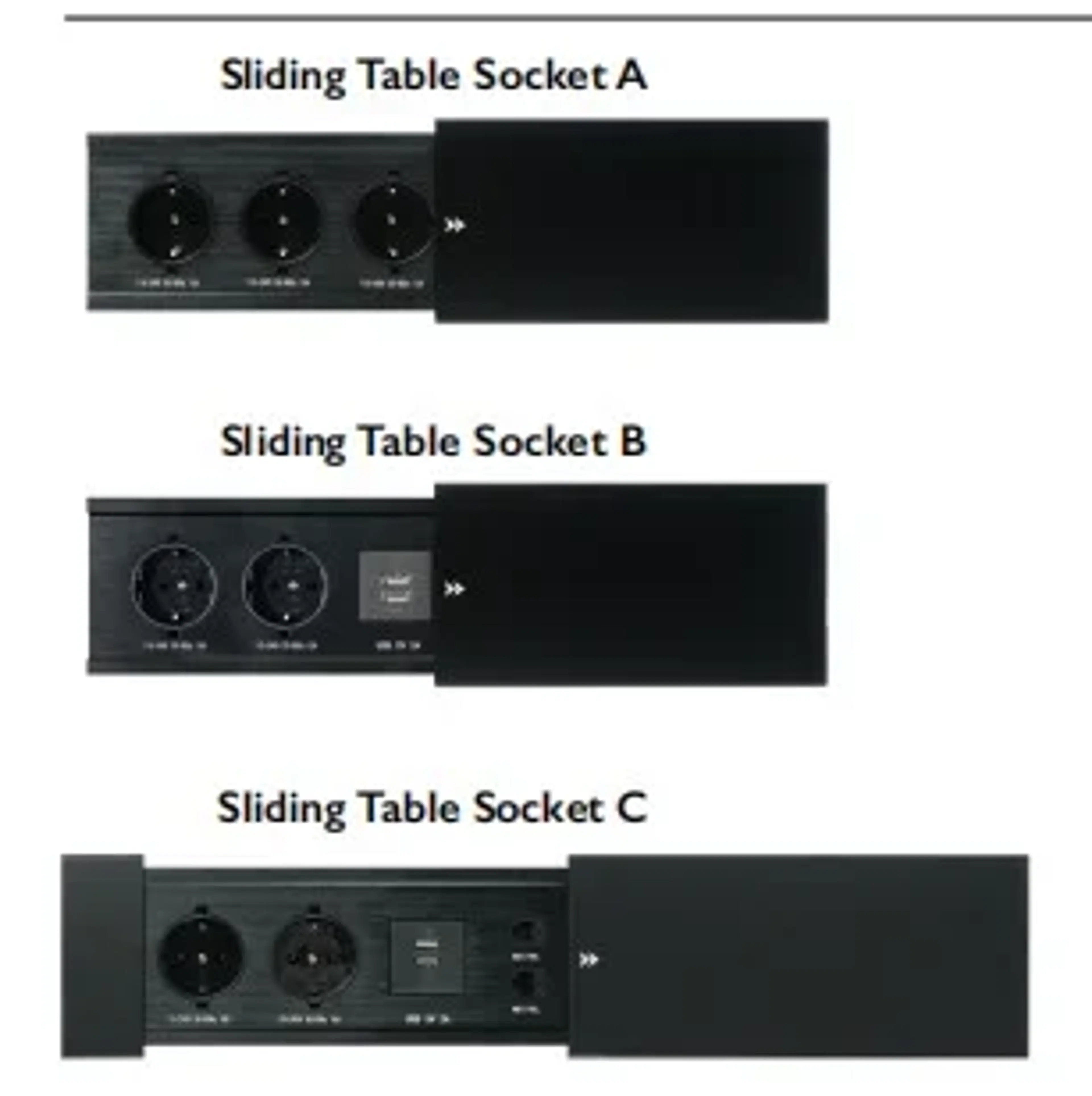 Sliding Table Socket