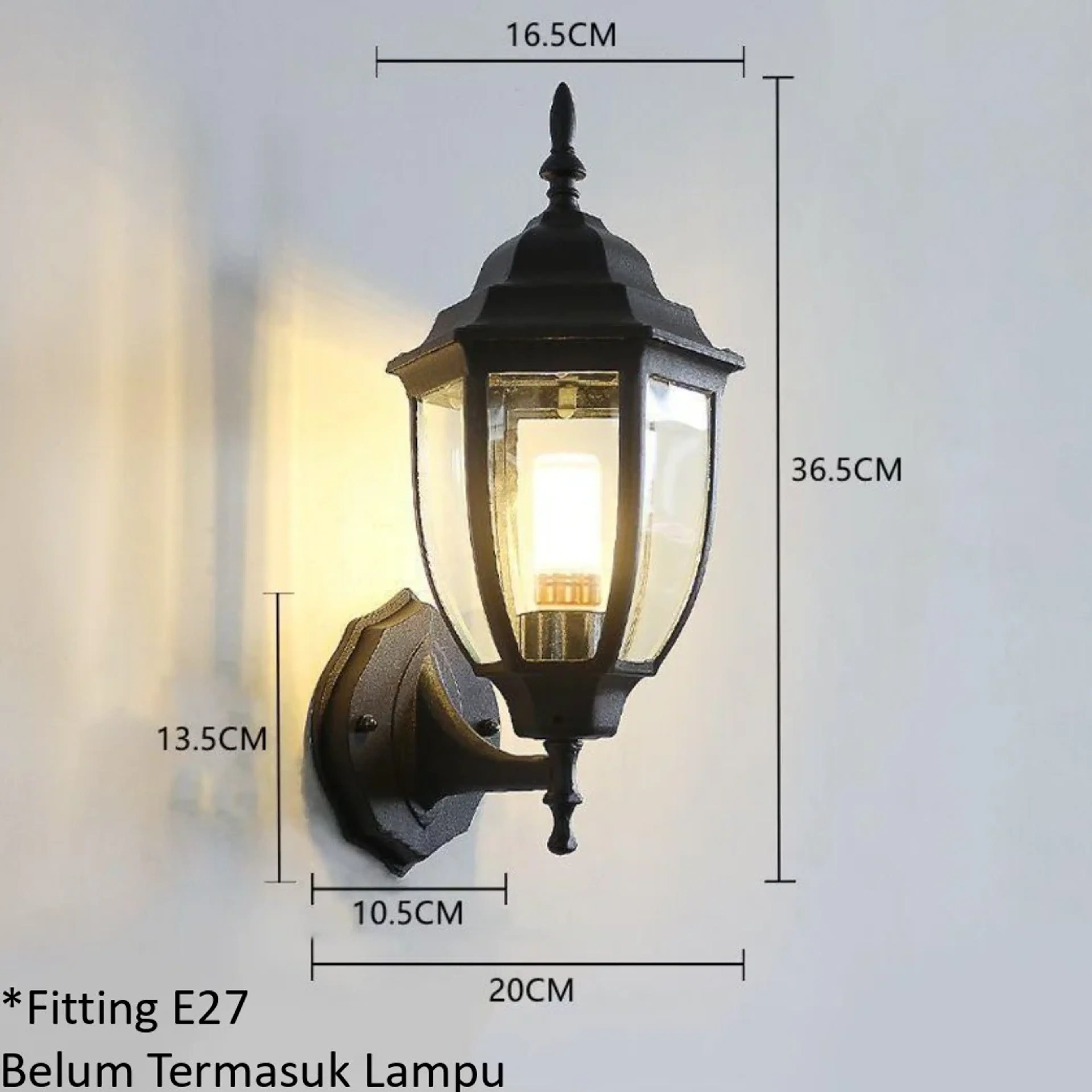 LAMPU Dinding HTPR591 BK AB