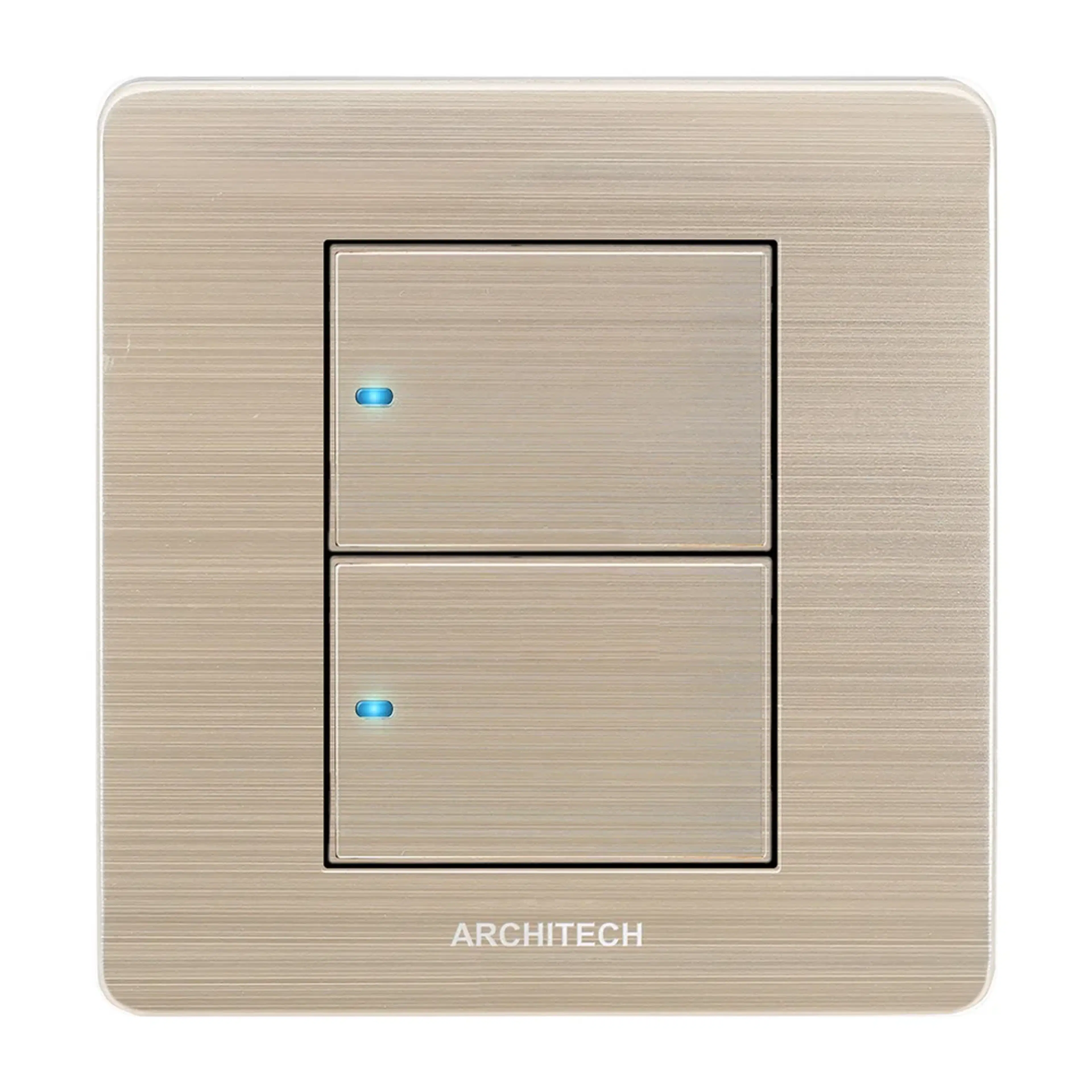 ARCHITECH B9 PLATINUM Saklar 2 Gang Rata + Indikator LED - Image 3