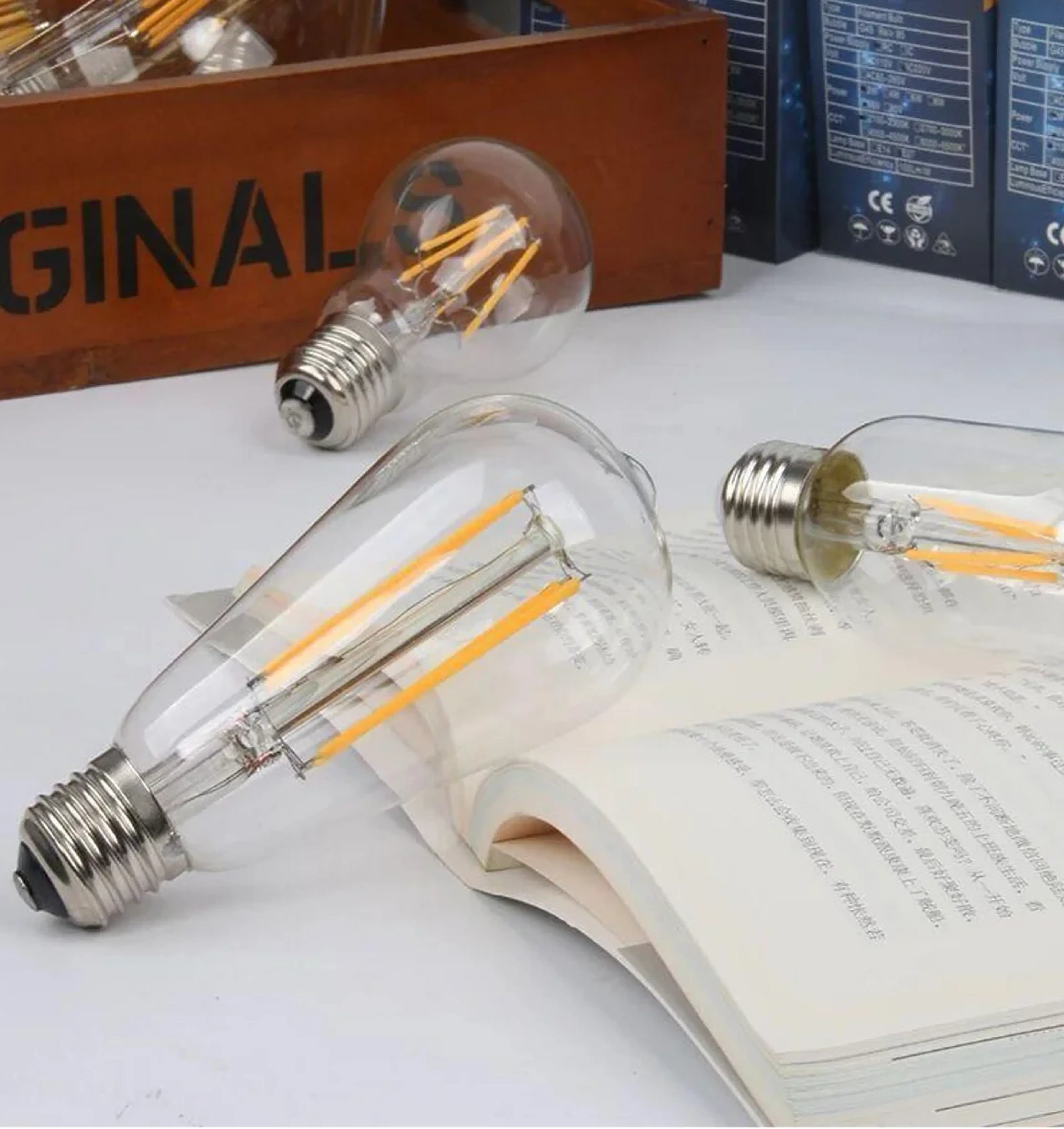 FILAMENT ST64 2W/4W KACA TEH/KACA CLEAR