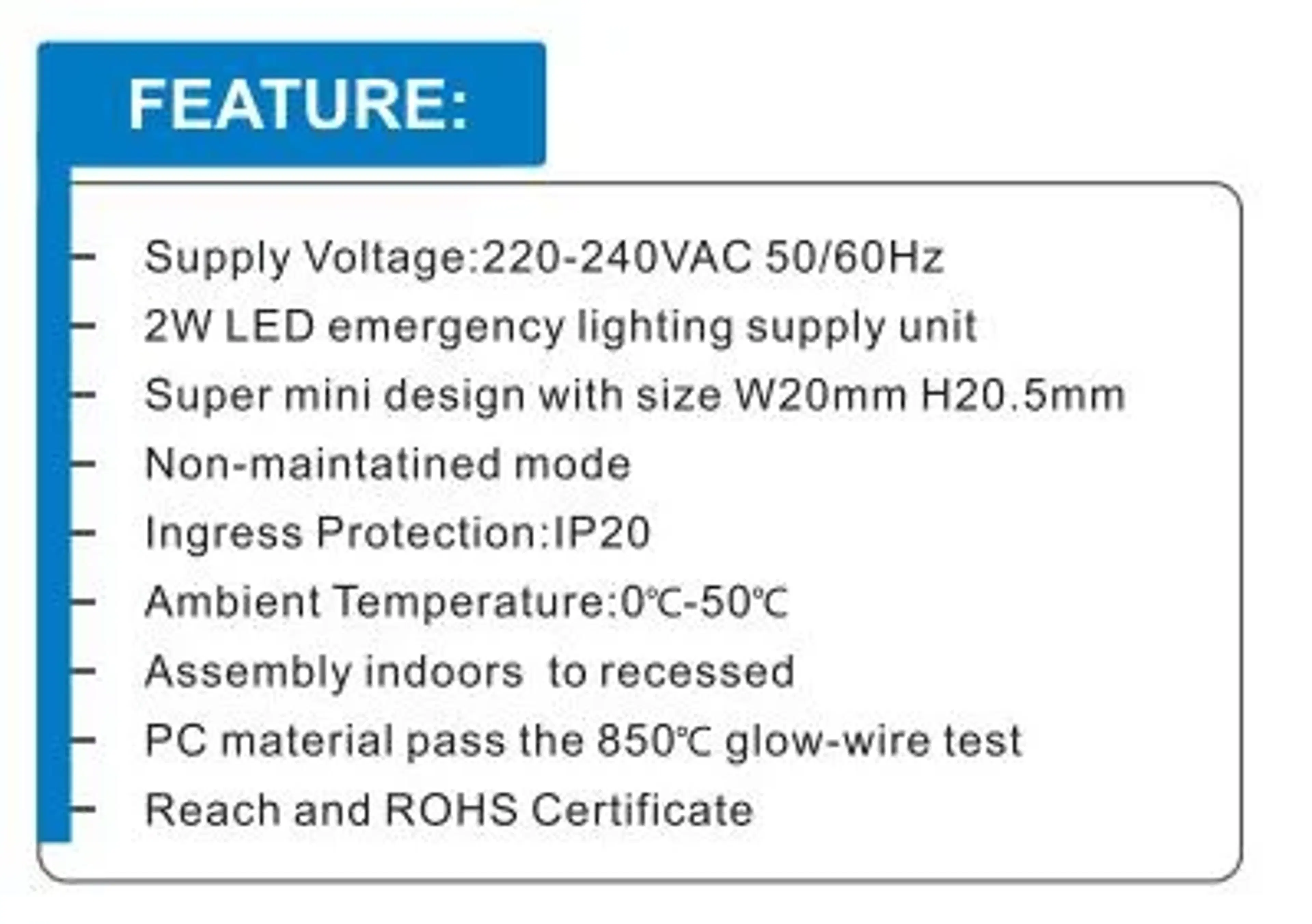 EE05A EMERGENCY ECOCITY 3W - Image 5