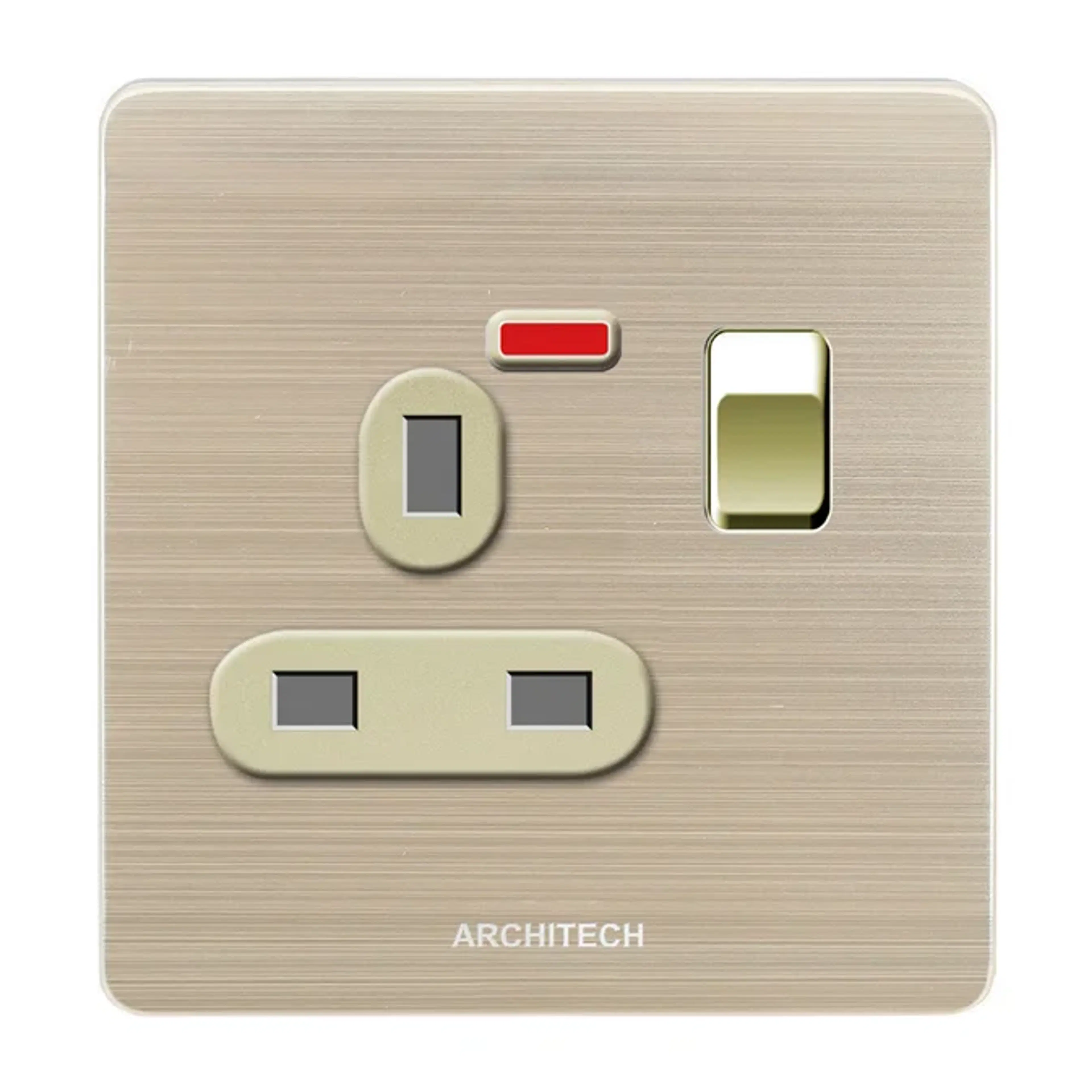 ARCHITECH B9 PLATINUM Stop Kontak BS 13A + Saklar & Indikator Neon - Image 3