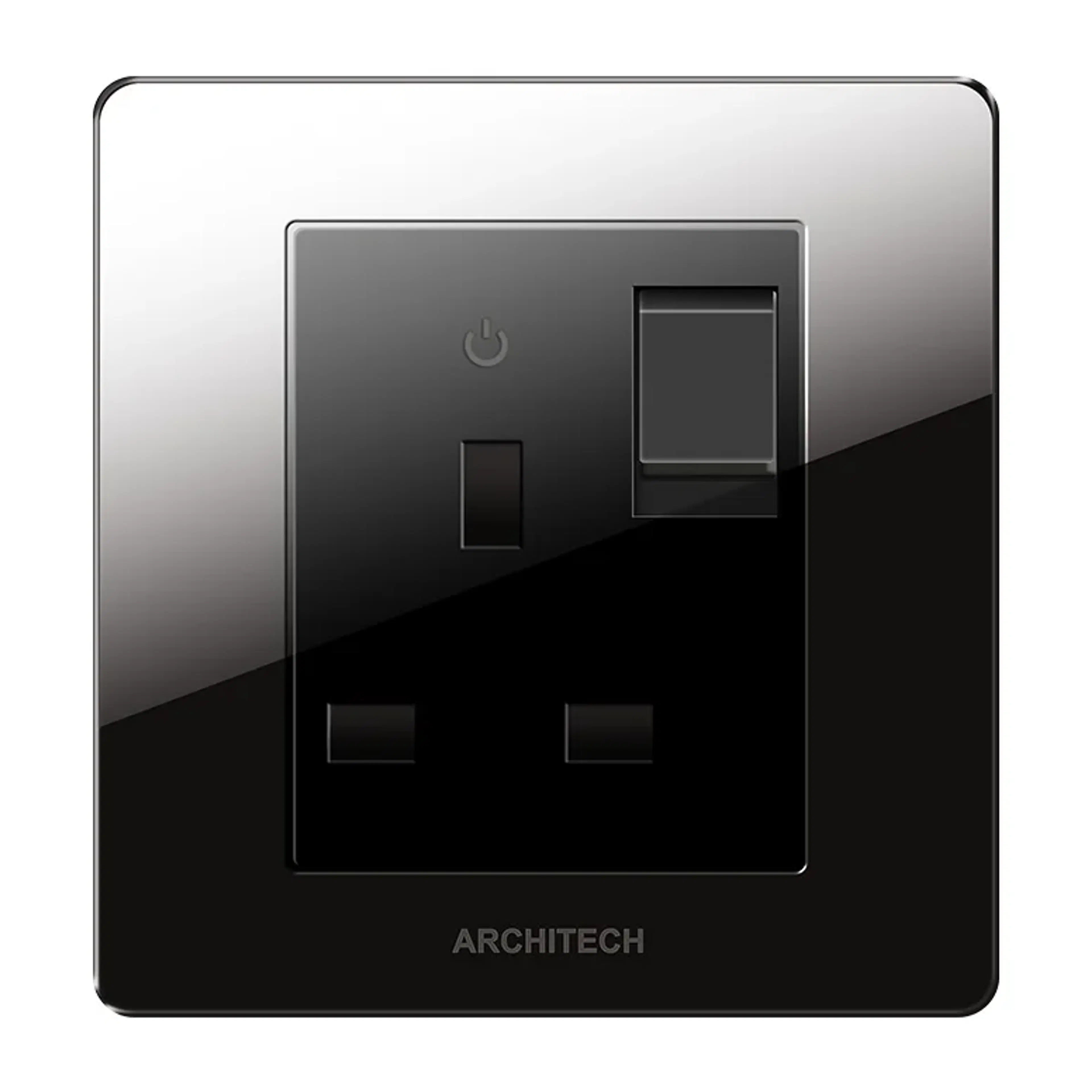 ARCHITECH V16 DIAMOND Stop Kontak BS 13A + Saklar & Indikator Neon