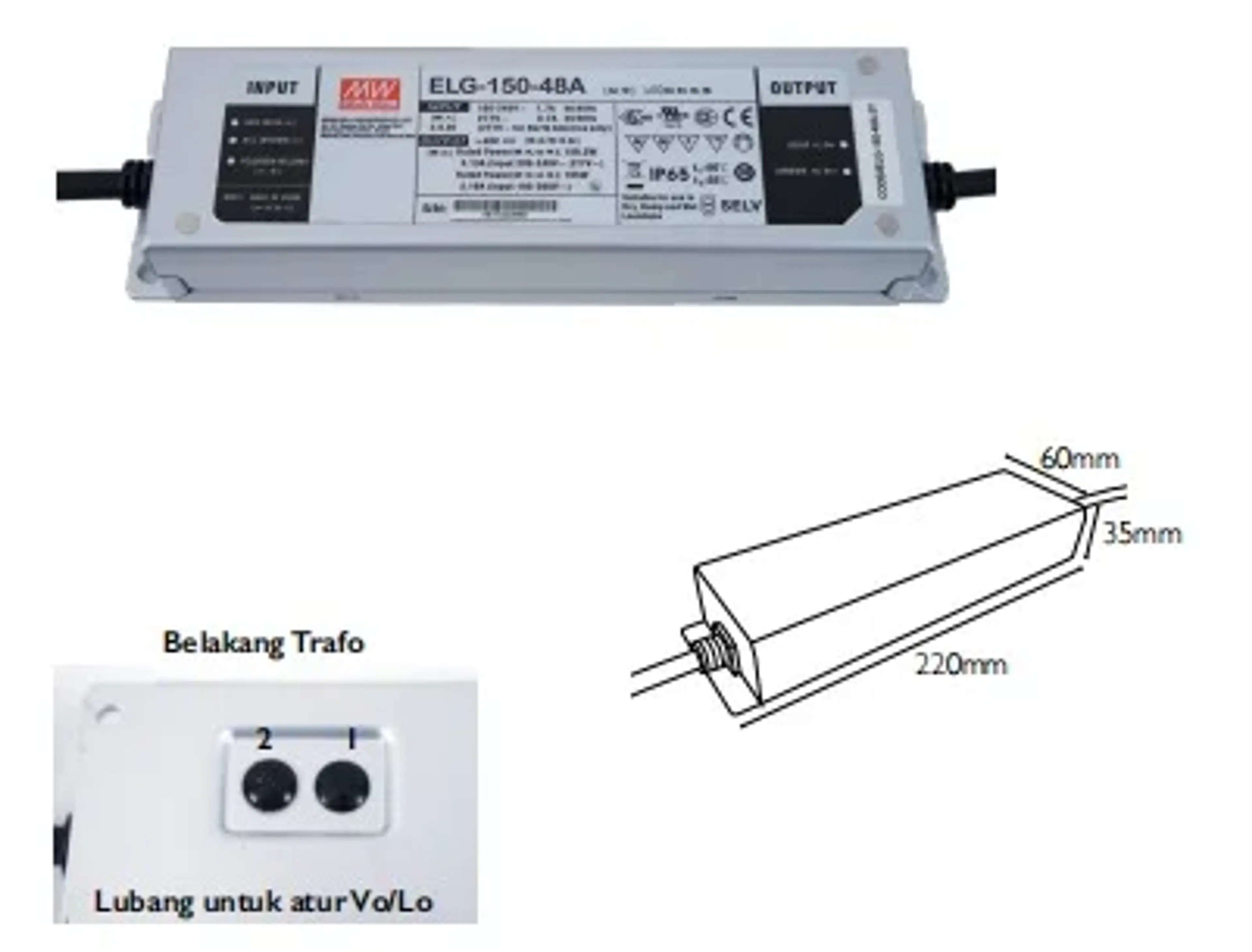 Trafo ELG 150 48A