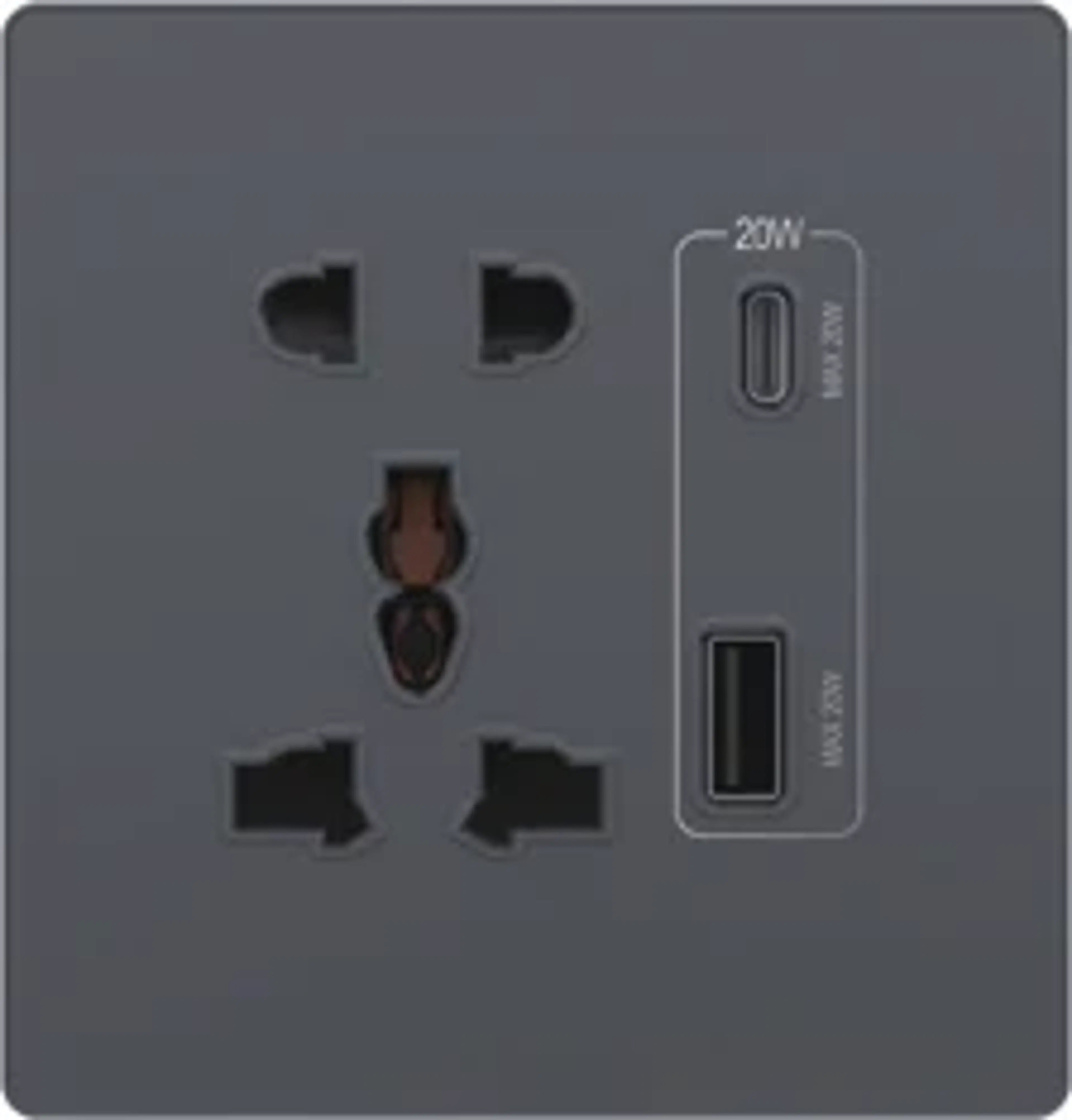 LECSICON Lumo Stop Kontak Universal + USB Charger A+C 20W - Image 4