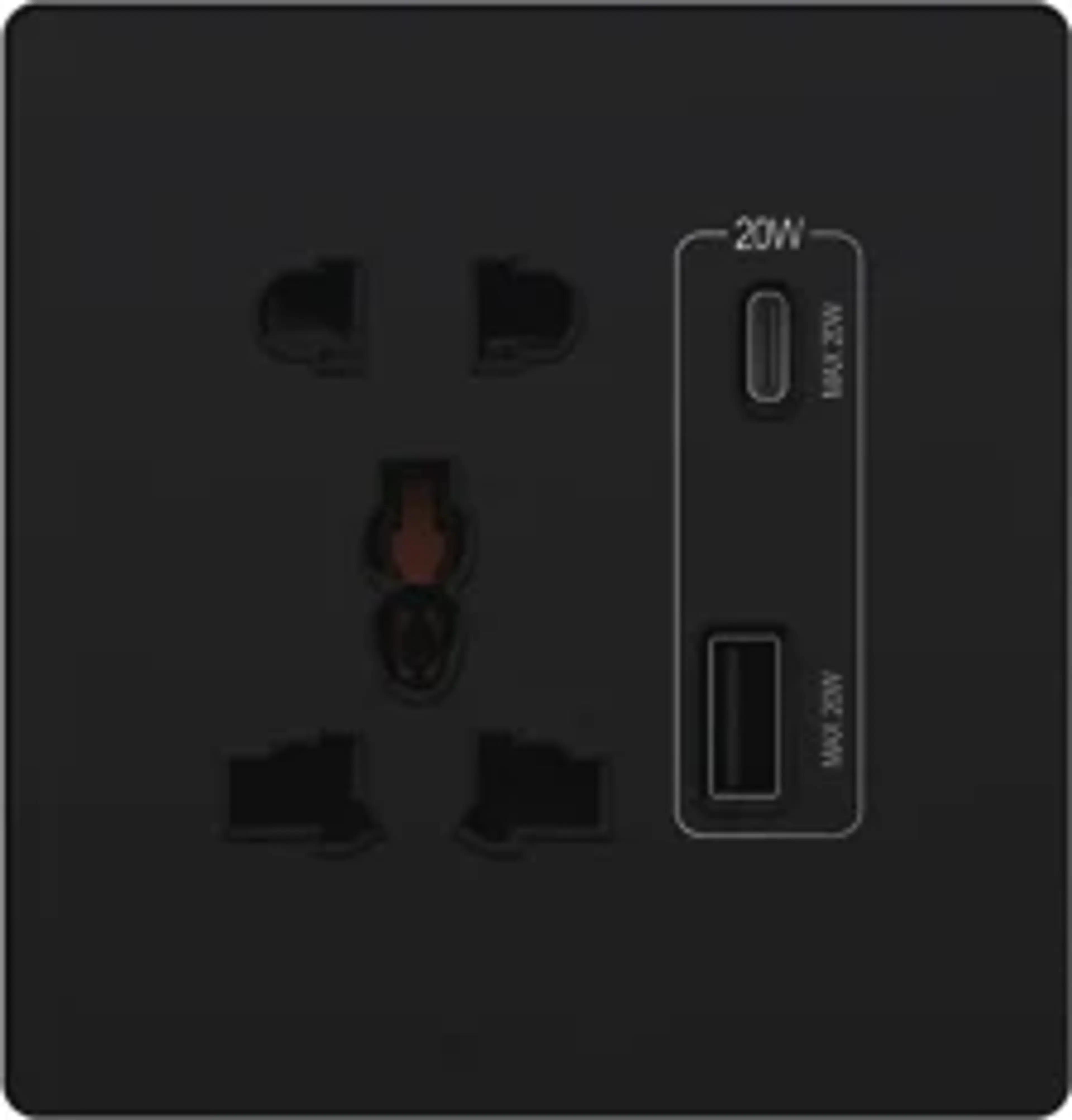 LECSICON Lumo Stop Kontak Universal + USB Charger A+C 20W - Image 3