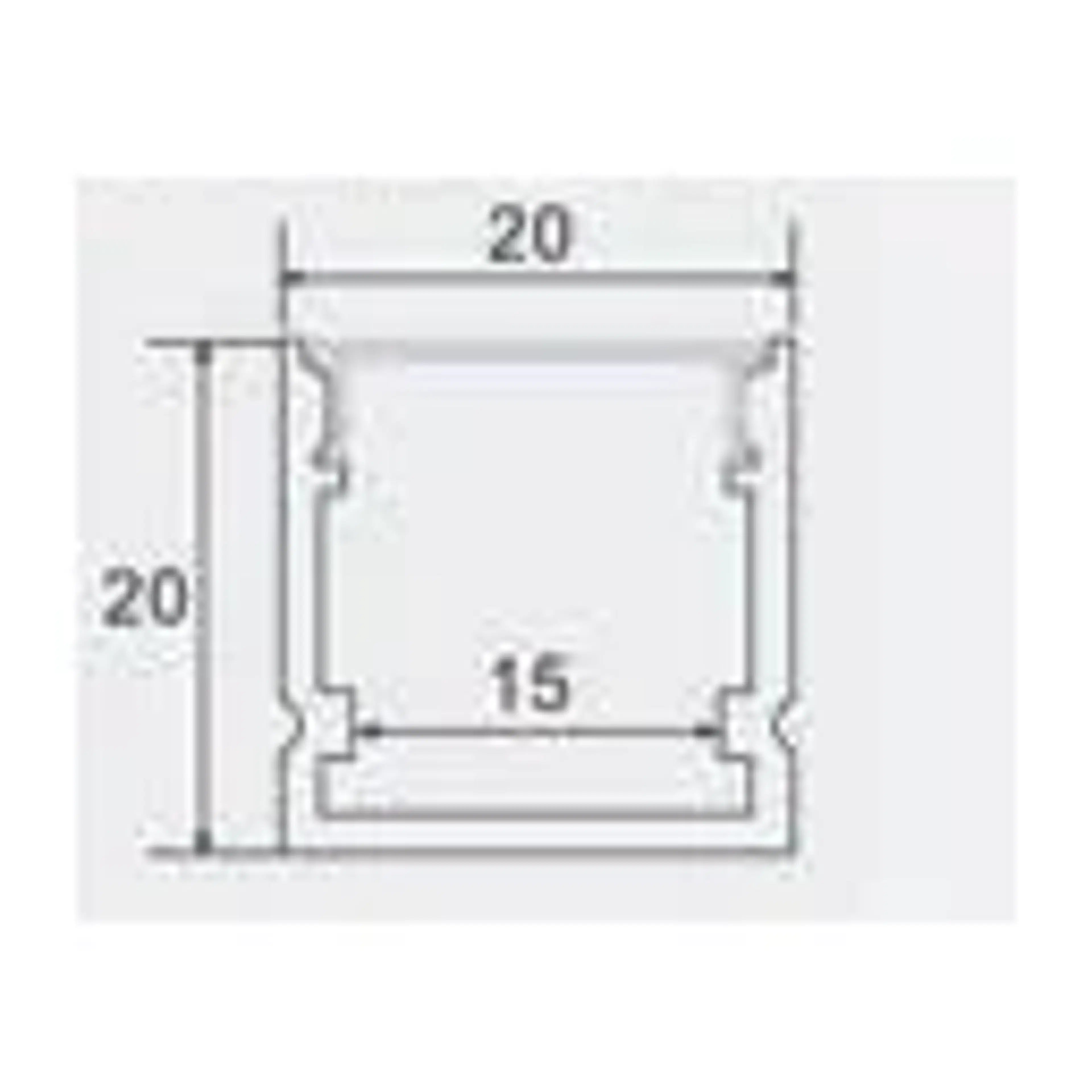 Aluminium Model Kotak 20x 20 mm