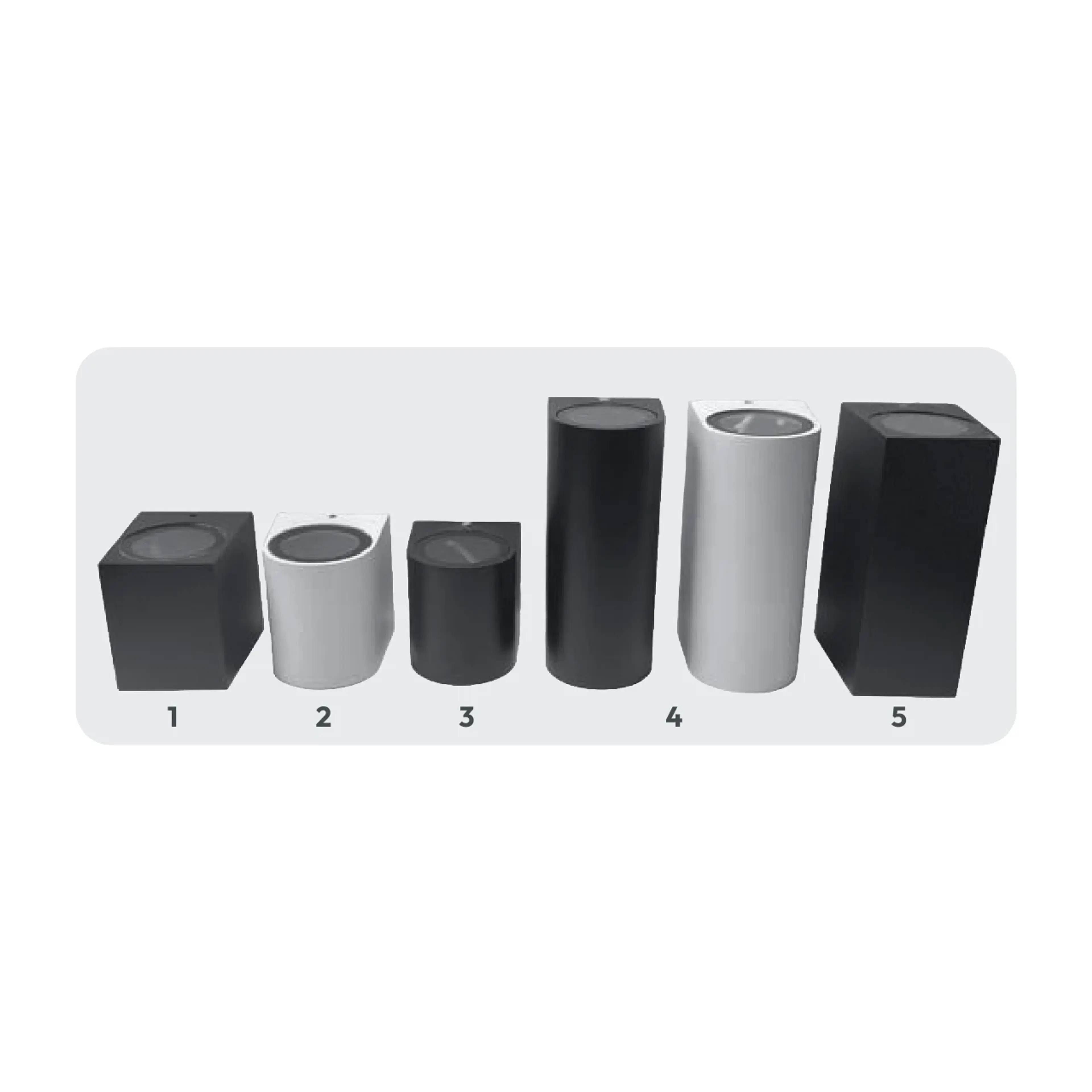 Lampu Dinding 8030/1Arah Kotak Hitam